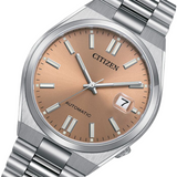 Citizen x Pantone Automatic Warm Sand Dial Silver Steel Strap Watch For Men - NJ0158-89Y Authentic Buy Shop Now