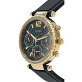 Guess Solstice Green Dial Black Rubber Strap Watch for Women - GW0113L1 Authentic Buy Shop Now
