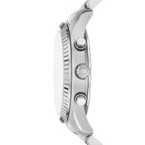 Michael Kors Lexington Chronograph Blue Dial Silver Steel Strap Watch for Men - MK9165 Authentic Buy Shop Now