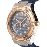 Guess Jet Setter Analog Blue Dial Blue Denim Strap Watch For Women - W0289L1 Authentic Buy Shop Now
