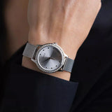 Guess Chelsea Quartz Silver Dial Silver Mesh Strap Watch For Women - W0647L6 Authentic Buy Shop Now