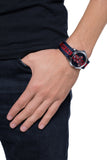 Gucci Le Marche Des Merveilles Blue Red Dial Blue Red Nylon Strap Unisex Watch - YA126493 Authentic Buy Shop Now