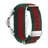 Gucci Dive Black Dial Two Tone NATO Strap Watch For Men - YA136206 Authentic Buy Shop Now