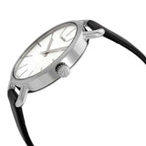 Calvin Klein Even Silver Black Leather Strap Watch for Women - K7B231C6 Authentic Buy Shop Now