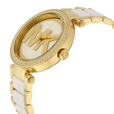 Michael Kors Parker White Dial Two Tone Steel Strap Watch for Women - MK6313 Authentic Buy Shop Now