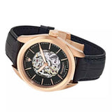 Maserati Traguardo Automatic Black Skeleton Dial Black Leather Strap Watch For Men - R8821112001 Authentic Buy Shop Now