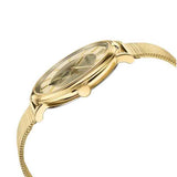 Versace V Circle Quartz Gold Dial Gold Mesh Bracelet Watch For Men - VBP07017 Authentic Buy Shop Now