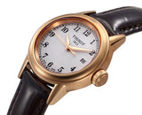 Tissot Carson White Dial Brown Leather Strap Watch For Women - T085.210.36.012.00 Authentic Buy Shop Now