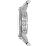 Armani Exchange Outerbanks Chronograph Silver Dial Silver Steel Strap Watch For Men - AX7141 Authentic Buy Shop Now