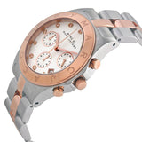 Marc Jacobs Blade Chronograph Silver Dial Two Tone Steel Strap Watch for Women - MBM3178 Authentic Buy Shop Now