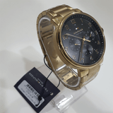 Tommy Hilfiger Daniel Chronograph Black Dial Gold Steel Strap Watch For Men - 1791978 Authentic Buy Shop Now
