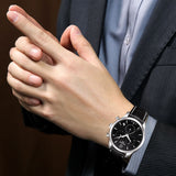 Tissot T Classic Tradition Chronograph Black Dial Black Leather Strap Watch For Men - T063.617.16.057.00 Authentic Buy Shop Now