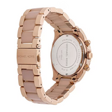 Michael Kors Blair Chronograph Rose Gold Dial Two Tone Steel Strap Watch for Women - MK5943 Authentic Buy Shop Now