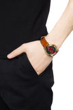 Gucci G Timeless Quartz Green & Red Dial Brown Leather Strap Watch For Men - YA126451 Authentic Buy Shop Now