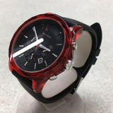 Armani Exchange Outerbanks Chronograph Black Dial Black Silicone Strap Watch For Men - AX1338 Authentic Buy Shop Now