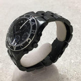 Marc Jacobs Blade Chronograph Black Dial Black Steel Strap Watch for Women - MBM3083 Authentic Buy Shop Now