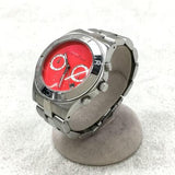 Marc Jacobs Blade Orange Dial Silver Steel Strap Watch for Women - MBM3306 Authentic Buy Shop Now
