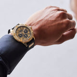 Guess Frontier Crystals Black Dial Black Silicone Strap Watch For Men - W1132G1 Authentic Buy Shop Now