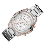 Michael Kors Blair Chronograph Silver Dial Silver Steel Strap Watch for Women - MK5459 Authentic Buy Shop Now