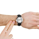 Burberry The City White Dial Black Leather Strap Watch for Men - BU9008 Authentic Buy Shop Now