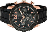 Guess Caliber Chronograph Black Dial Black Rubber Strap Watch for Men - W0864G2 Authentic Buy Shop Now