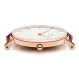 Daniel Wellington Classic Petite York White Dial Brown Leather Strap Watch For Women - DW00100176 Authentic Buy Shop Now