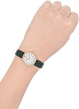 Emporio Armani Mother of Pearl Dial Green Leather Strap Watch For Women - AR11150 Authentic Buy Shop Now
