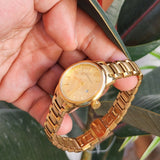Burberry The Classic Champagne Dial Gold Steel Strap Watch for Women - BU10109 Authentic Buy Shop Now