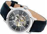 Maserati Epoca Automatic Skeleton Dial Black Leather Strap Watch For Men - R8821118002 Authentic Buy Shop Now