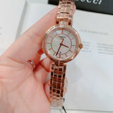 Tissot T Lady Flamingo Mother of Pearl Dial Rose Gold Steel Strap Watch For Women - T094.210.33.111.01 Authentic Buy Shop Now
