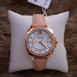 Coach Boyfriend Mother of Pearl White Dial Pink Leather Strap Watch for Women - 14503151 Authentic Buy Shop Now