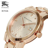 Burberry The City Beige Dial Beige Leather Strap Watch for Women - BU9109 Authentic Buy Shop Now
