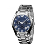 Emporio Armani Classic Blue Dial Silver Steel Strap Watch For Men - AR1635 Authentic Buy Shop Now