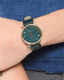 Marc Jacobs Baker Green Dial Green Leather Strap Watch for Women - MBM1268 Authentic Buy Shop Now