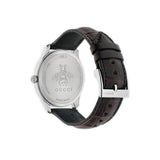 Gucci G-Timeless Sapphire Crystal White Dial Black Leather Strap Unisex Watch - YA126325 Authentic Buy Shop Now