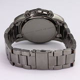 Marc Jacobs Larry Chronograph Black Dial Gunmetal Grey Steel Strap Watch for Men - MBM5031 Authentic Buy Shop Now