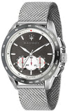 Maserati Traguardo Chronograph Black Dial Silver Mesh Bracelet Watch For Men - R8873612008 Authentic Buy Shop Now