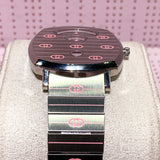 Gucci Grip Quartz Silver Dial Silver Steel Strap Watch For Women - YA157438 Authentic Buy Shop Now