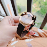 Movado Bold Rose Gold Dial Brown Leather Strap Watch for Men - 3600395 Authentic Buy Shop Now