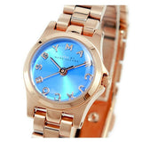Marc Jacobs Henry Dinky Blue Dial Rose Gold Steel Strap Watch for Women - MBM3204 Authentic Buy Shop Now