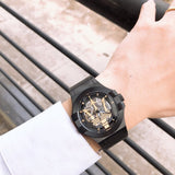 Maserati Potenza Skeleton Limited Edition Black Dial Black Leather Strap Watch For Men - R8821108027 Authentic Buy Shop Now