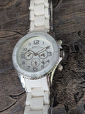 Marc Jacobs Rock White Dial White Silicone Strap Watch for Women - MBM2545 Authentic Buy Shop Now