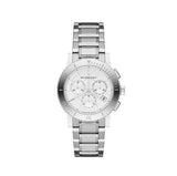 Burberry City Chronograph White Dial Silver Steel Strap Watch For Women - BU9700 Authentic Buy Shop Now