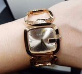 Gucci G Gucci Brown Dial Rose Gold Steel Strap Watch For Women - YA125408 Authentic Buy Shop Now