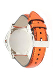 Burberry The City Silver Dial Orange Leather Strap Watch for Women - BU9121 Authentic Buy Shop Now