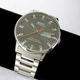 Mido Commander II Automatic Chronometer Grey Dial Silver Steel Strap Watch For Men - M021.431.11.061.01 Authentic Buy Shop Now