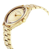 Marc Jacobs Marc Tether Transparent Gold Dial Gold Steel Strap Watch for Women - MBM3413 Authentic Buy Shop Now