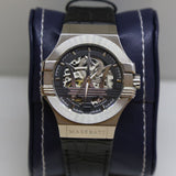 Maserati Potenza Automatic Black Dial Black Leather Strap Watch For Men - R8821108001 Authentic Buy Shop Now