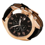 Maserati Traguardo Chronograph Black Dial Black Leather Strap Watch For Men - R8871612002 Authentic Buy Shop Now