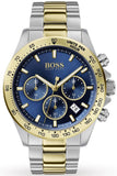 Hugo Boss Hero Blue Dial Two Tone Steel Strap Watch for Men - 1513767 Authentic Buy Shop Now